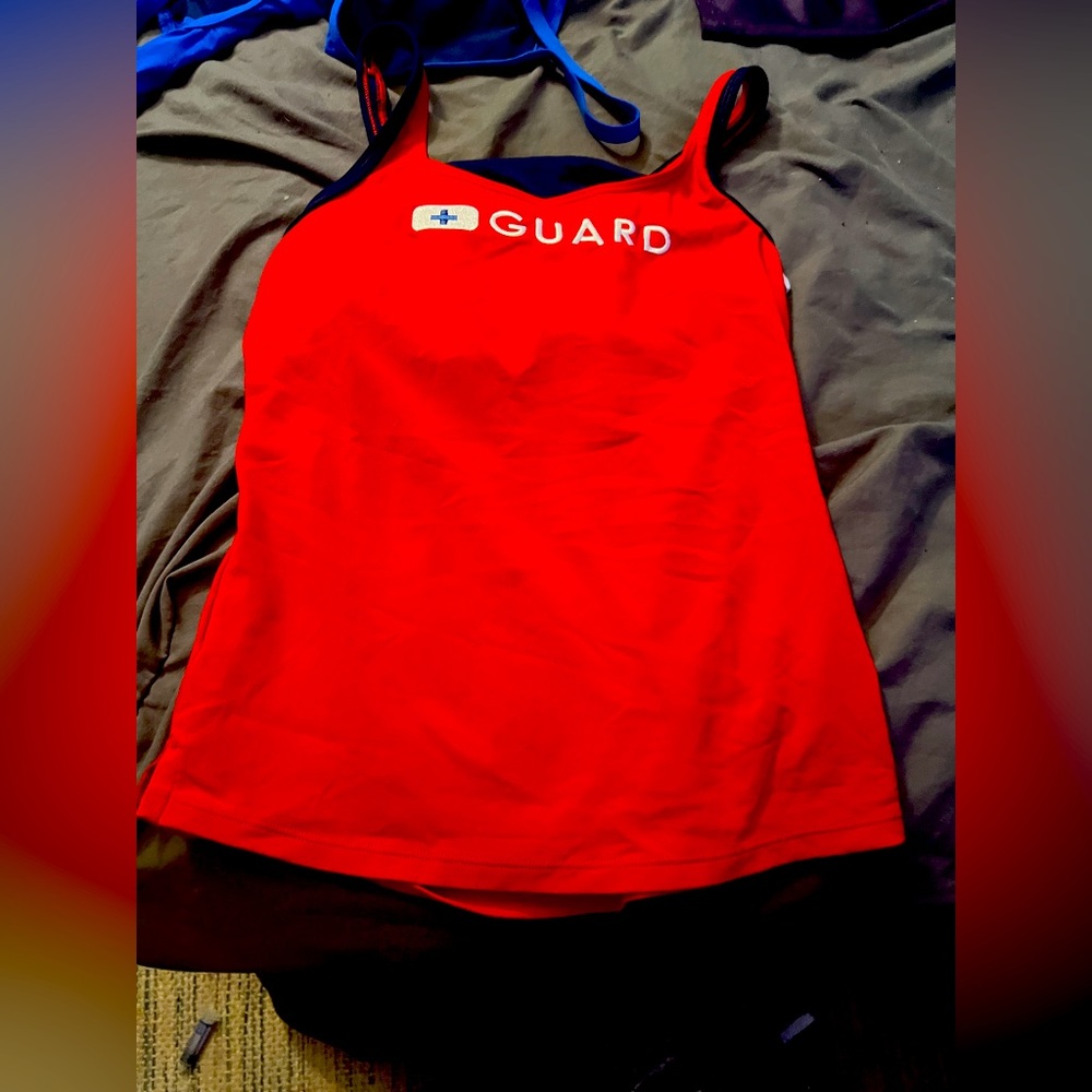 Lifeguard swim suit top